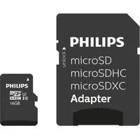Philips Microsdhc 16Gb class 10 Uhs 1  Adapter Fm16Mp45B