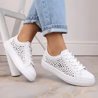 Rieker W Rkr641 white comfortable leather shoes