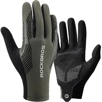 Rockbros 16110006002 shock-absorbing cycling gloves size M - green and black Rockbros-16110006002