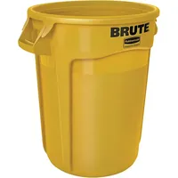 Rubbermaid Brute Apaļš 121L rūpniecisko atkritumu un pārtikas konteiners - dzeltens 4105