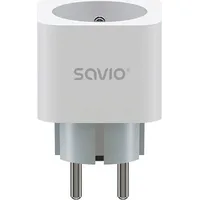 Savio Wi-Fi smart socket, 16A, As-01, White