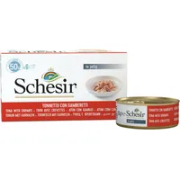 Schesir It Cat Tuna with Shrimps, 6X50G - tuncis un garneles želejā Art964334
