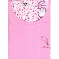 Sieviešu krekls kr. piedurkne - D 317 izmērs 2Xl rozā Zema cena 109068