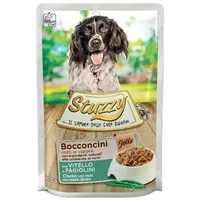 Stuzzy It Dog Bocconcini Veal and Green Beans Jelly, 100G - gabaliņi želejā ar teļa gaļu un pakšu pupiņām suņiem Art964262