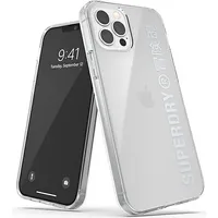 Superdry Snap iPhone 12 Pro Clear Cas e srebrny silver 42591