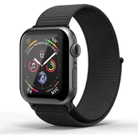 Superdry Watchband Apple Watch 38 40 41 mm Series 4 5 6 7 8 Se 2 Nylon Weave czarny black 41673