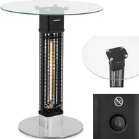 Uniprodo Terases galds ar sildītāju infrasarkano sildlampu 230 V 1500 W 10250482