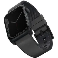 Uniq pasek Straden Apple Watch Series 4 5 6 7 8 Se Se2 Ultra 42 44 45Mm. Leather Hybrid Strap grey szary Uniq-45Mm-Stragry