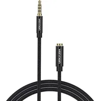 Vention Trrs 3.5Mm Male to Female Audio Extender 1,5M Bhcbg Black