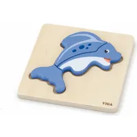 Viga Baby pirmā koka delfīnu puzle 59934