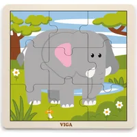 Viga Handy Wooden Puzzle Elephant 9 elementi 51441