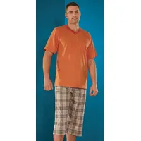 Vīriešu pidžama 714, L izmērs, oranža.Zema cena 134465