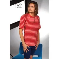Vīriešu pidžamas Striped Polo 152 izmērs M Red Zema cena 1350100