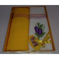 Virtuves komplekts Mimoza Baklažāni violeti dzeltens 1 dvielis audums 50X70 2 gab. T30015-F 1272289
