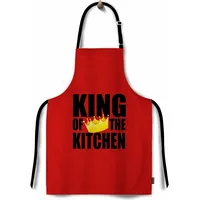 Virtuves priekšauts 65X75 Karalis virtuves sarkans 2339293