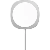 Wireless Induction Charger Qi Universal Fast Charge magnetic - C04 with stand 15W White-Silver Min.2A Ład001312