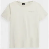 4F T-Shirt W H4Z22Tsd028Blacked White H4Z22Tsd028Złamanabiel