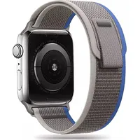 4Kom.pl Pasek do smartwatcha Nylon Band Apple Watch 4 / 5 6 7 8 Se Ultra 42 44 45 49 Mm Grey/Blue 9490713930786