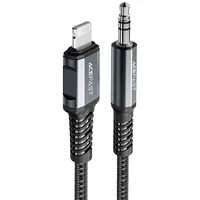 Acefast Aux audio kabelis iPhone Mfi Lightning - 3,5 Mm mini ligzda 1,2 M pelēks 6974316280590