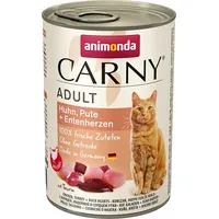 Animonda Carny Adult flavour chicken. turkey. duck hearts - wet cat food 400G Art1113873