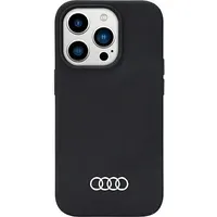 Audi Silicone Case iPhone 14 Pro 6.1 czarny black hardcase Au-Lsrip14P-Q3 D1-Bk Au-Lsrip14P-Q3/D1-Bk