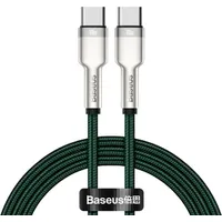Baseus Cafule Series Metal Data Usb Type C - Typ Cable Power Delivery 100 W 20 V  5 A 2 m green Catjk-D06