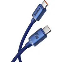Baseus Crystal Shine Series cable Usb for fast charging and data transfer Type C - 100W 1.2M blue Cajy000603