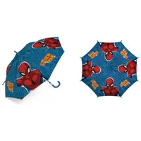 Bērnu lietussargs Spiderman Man 2677 Spider, zils zēniem, rokturis Sm13267-A