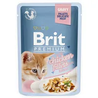 Brit Premium Kitten Chicken Fillets - wet cat food 85G Art1113885
