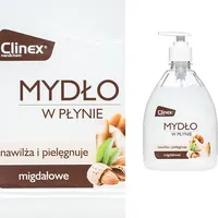 Clinex Šķidrās ziepes rokām mitrinošs mandeļu aromāts Liquid Soap 500Ml 77-718