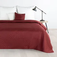 Dekoratīvais gultas pārklājs 220X240 Boni 5 ķieģeļsarkans ģeometrisks 404742