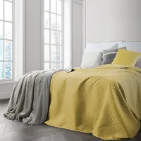 Dekoratīvais gultas pārklājs 220X240 Boni, sinepju dzeltens 1171337