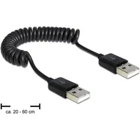 Delock 83239 Usb cable 0.6 m 2.0 A Black