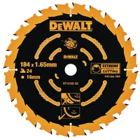 Dewalt-Akcesoria Extreme ripzāģis koka griešanai 184X16X1,65Mm, 24 zobi, Dewalt Dt10302-Qz