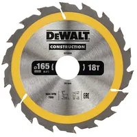 Dewalt-Akcesoria ripzāģis koka griešanai 165/30/2,5 mm, 18 zobi, Construction Dewalt Dt1936-Qz