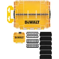 Dewalt-Akcesoria Vidēji izturīgs korpuss Dewalt Dt70802-Qz ar nelielu lielapjoma uzglabāšanas kasti, uzgaļu turētājiem un nodalījumiem