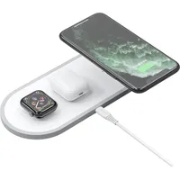 Dudao 3In1 Qi Wireless Charger for Phone  Airpods Apple Watch 38Mm white A11