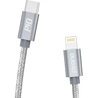Dudao cable Usb Type C - Lightning Power Delivery 45W 1M gray L5Pro Data Cable Grey