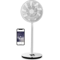 Duux Smart Fan Whisper Flex Stand Fan, Timer, Number of speeds 26, 3-27 W, Oscillation, Diameter 34 cm, White Dxcf11