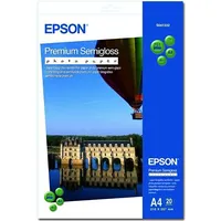 Epson  
 Premium Semigloss Photo Paper, Din A4, 251G/Mâ², 20 Sheets A4 C13S041332