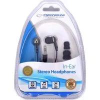 Esperanza Eh125 headphones/headset In-Ear Black,Graphite