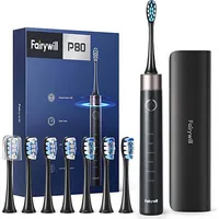 Fairywill Sonic toothbrush with head set and case Fw-P80 Black 6Eufwp80BkH68