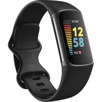 Fitbit Charge 5 Fitness tracker  Gps Satellite Amoled Touchscreen Heart rate monitor Activity monitoring 24 7 Waterproof Bluetooth Fb421Bkbk