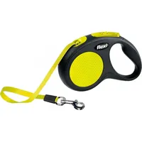 Flexi New Neon 5 m Black, Yellow Dog Retractable lead Art1111691