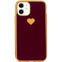 Fusion Heart Case Silikona Aizsargapvalks Priekš Apple iPhone 11 Pro Max Sarkans Fsn-Hc-Iph-11Pm-Re