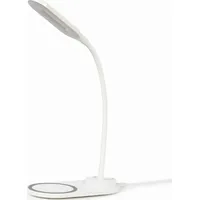 Galda lampa Gembird Desk Lamp with Wireless Charger White Ta-Wpc10-Led-01-W