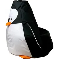 Go Gift Sako bag pouf Penguin black and white L 105 x 80 cm Art1205937