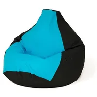 Go Gift Sako bag pouffe Pear black and blue L 105 x 80 cm Art1206009