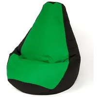 Go Gift Sako bag pouffe Pear black and green L 105 x 80 cm Art1206007