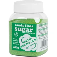 Gsg24 Krāsains kokvilnas konfektes zaļais cukurs ar burbuļvannu garšu 400G 1016832